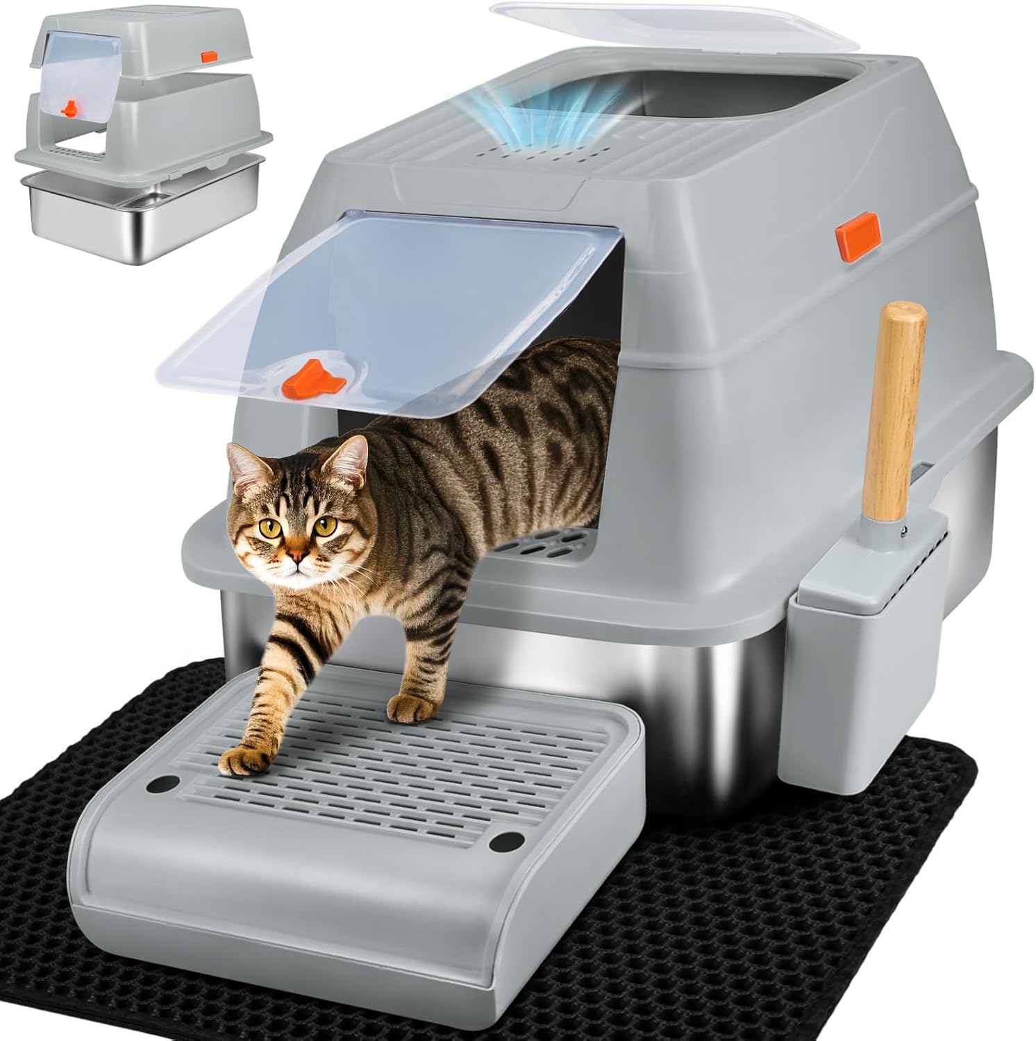 SZEE XL Stainless Steel Litter Box