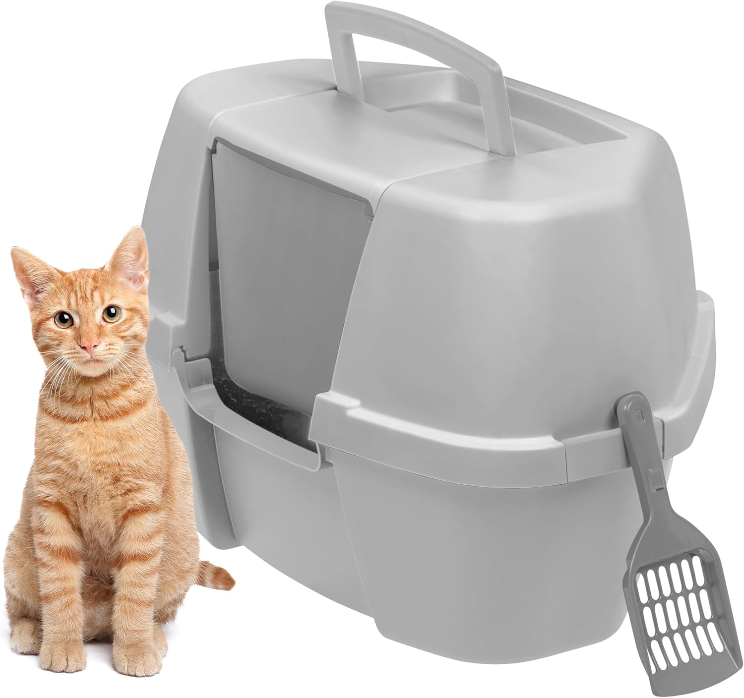 IRIS USA Corner Cat Litter Box
